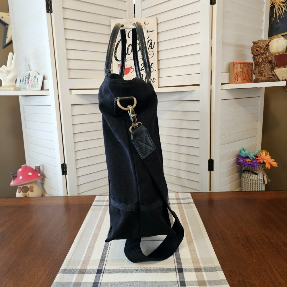 CBStation Large, Black Canvas Travel Crossbody Bag, NWOT - Picture 4 of 14